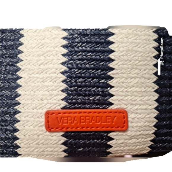 Vera Bradley Striped Straw Wristlet - Picture 2 of 5